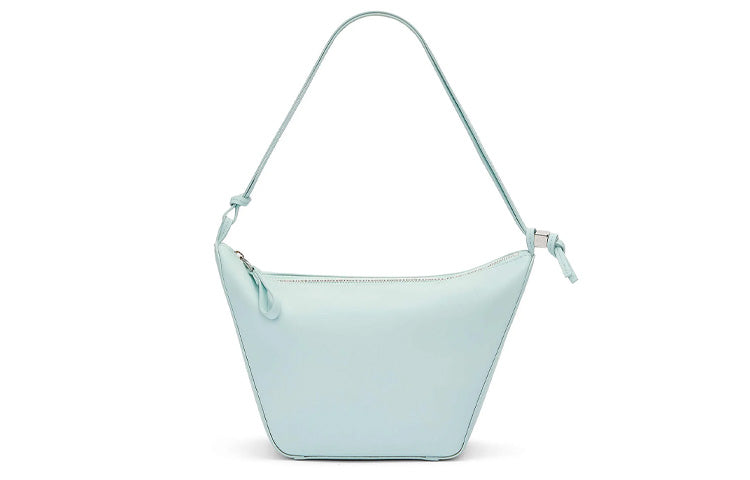 LOEWE Hammock Hobo Cow Leather Hobo Bag, Portable Crossbody Bag, Shoulder Bag Women's Iceberg Blue