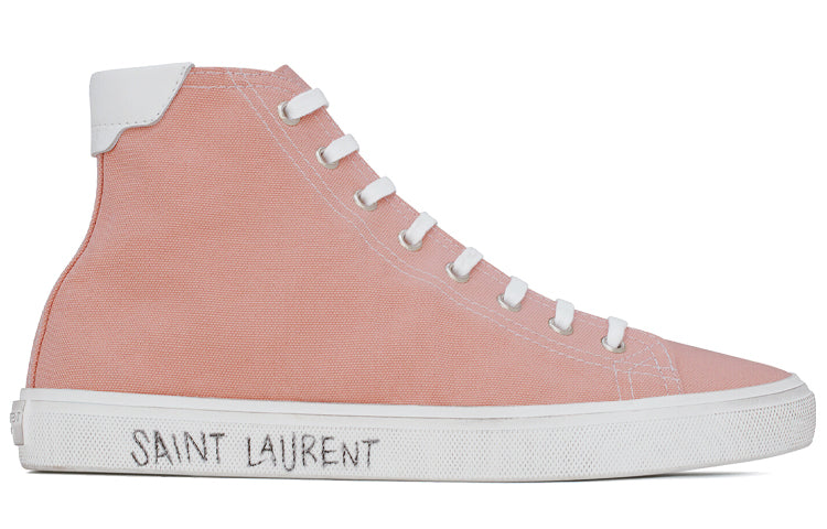 SAINT LAURENT Canvas Shoes Women's High-Top Pink