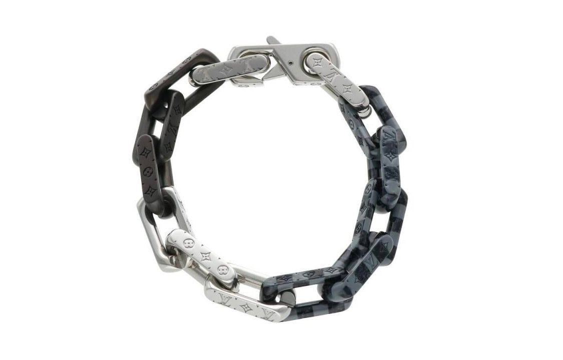 LOUIS VUITTON Damier Chain Bracelet Graphite