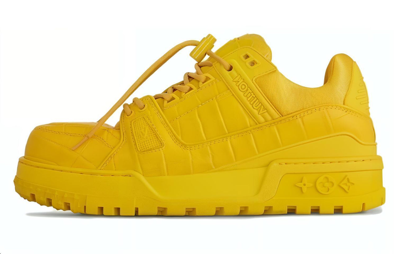 LOUIS VUITTON Lv Trainer Maxi Sneaker Yellow