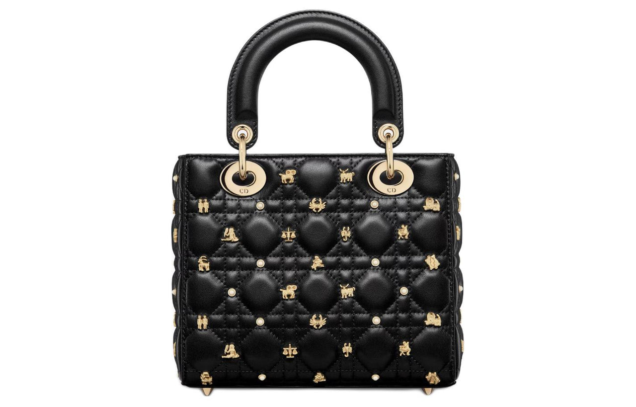 DIOR Lady DiorMy ABCDior Cow Leather Lady Dior Bag, Shoulder Bag, Crossbody Bag, Handbag Trumpets Women's Black