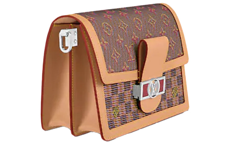 LOUIS VUITTON Dauphine Damier Monogram Lv Pop Mm Pink