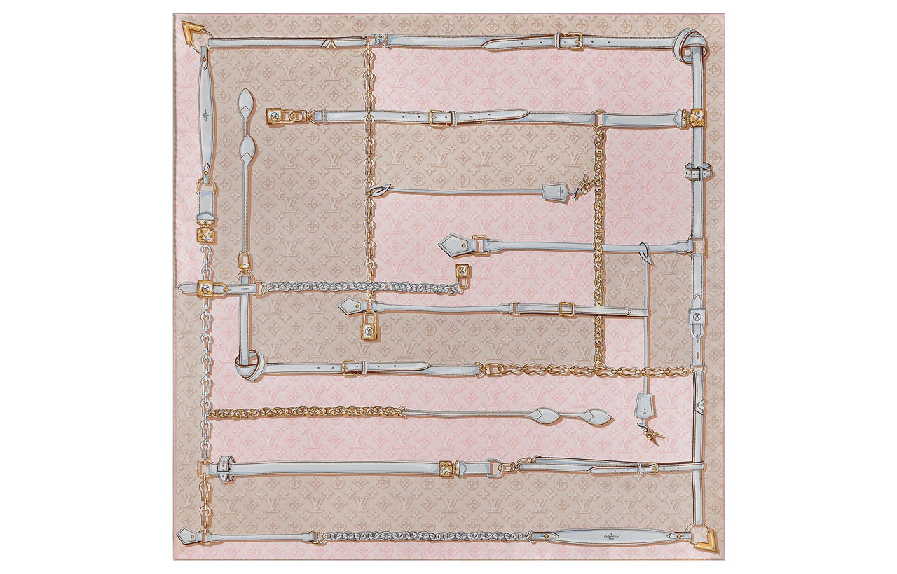 LOUIS VUITTON Denimgram Confidential Square 90