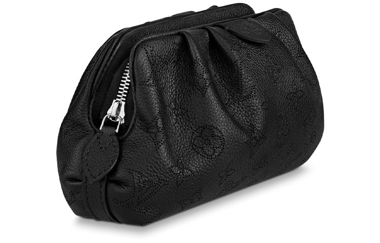 LOUIS VUITTON Scala Pouch Mini Mahina Perforated Black
