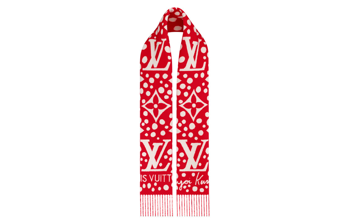 LOUIS VUITTON Infinity Dots Knit Scarves Women's