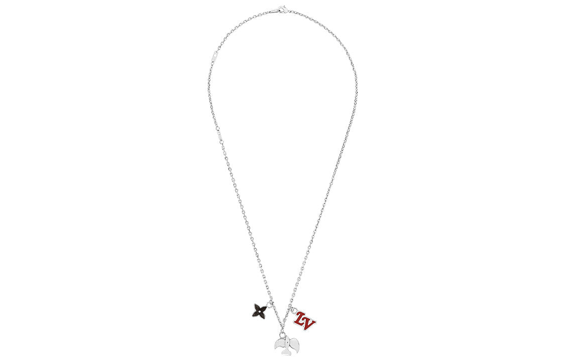 LOUIS VUITTON Metal Necklaces Men's Silver