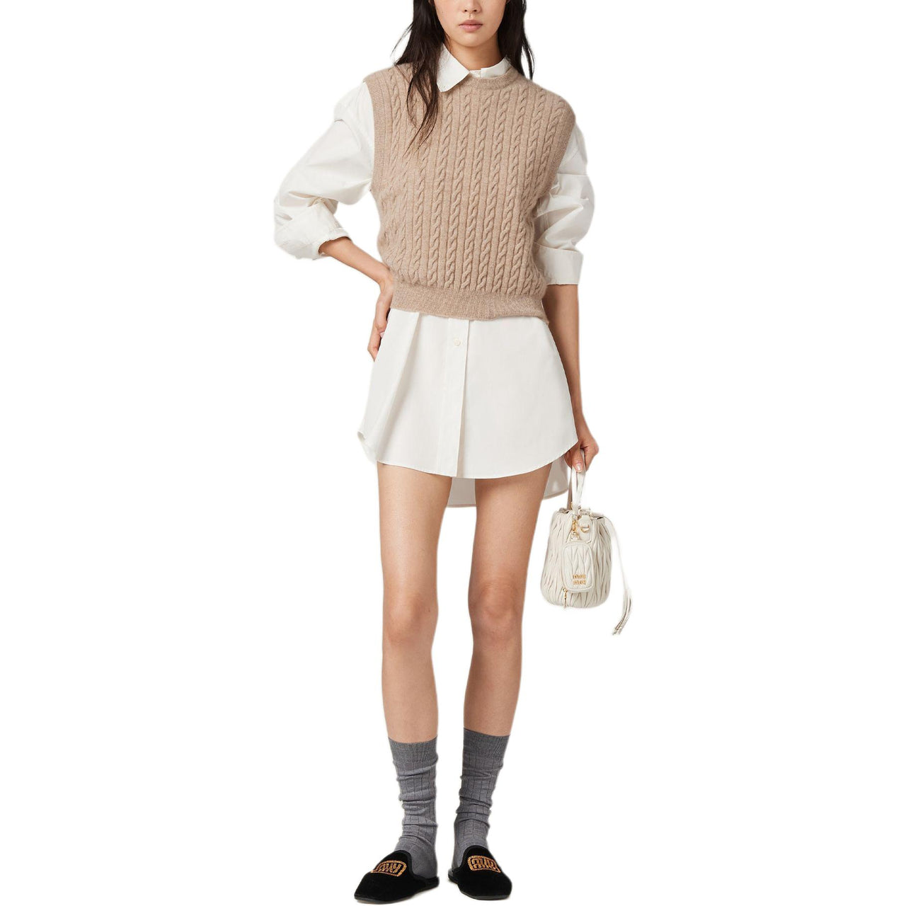 MIU MIU SS24 Shirt Women's Ivory