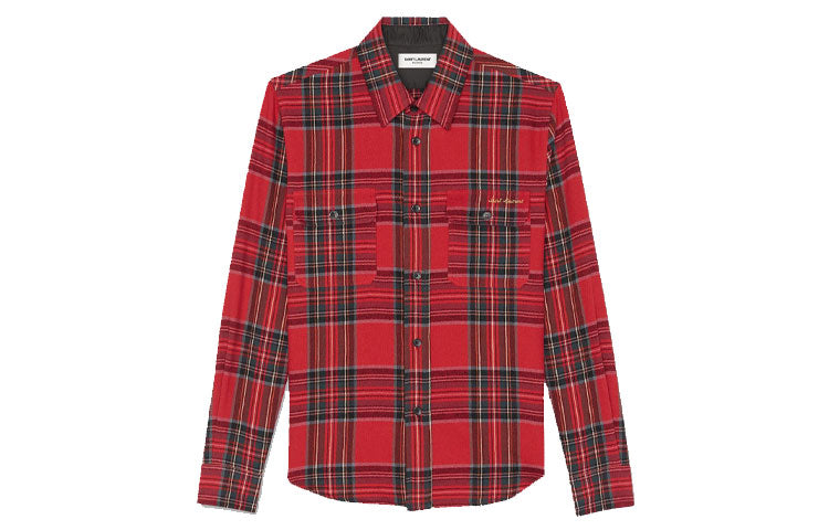 SAINT LAURENT Shirts Men Red