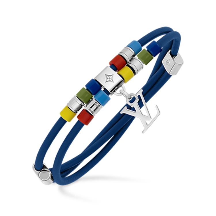 LOUIS VUITTON Brass Bracelets Men's Blue