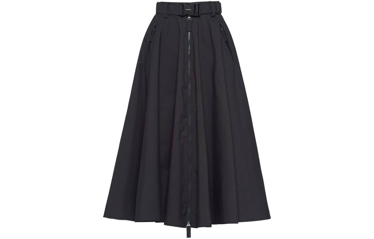 PRADA Casual Long Skirts Women's Smoke Gray