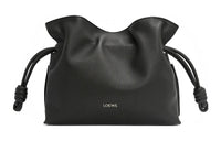 LOEWE Flamenco Nappa Cow Leather Clutch Mini Women's Black