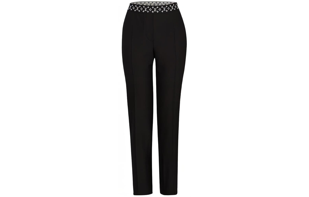 LOUIS VUITTON Straight Cut Pants With Monogram Elastic Belt