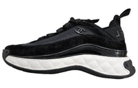 CHANEL Women's Velvet Calfskin & Mixed Fibers Sneaker 'Black' Women's