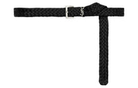SAINT LAURENT Cassandre Logo Plaque Belt