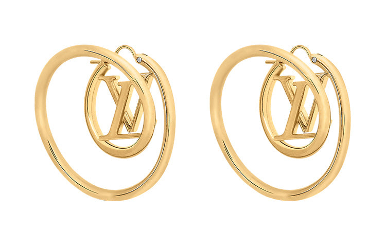 LOUIS VUITTON Lv Spiral Earrings