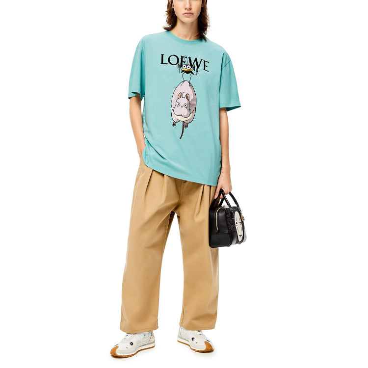 LOEWE x QIANYUQIANXUN,LIANMINGKUAN T Shirt Women's Turquoise