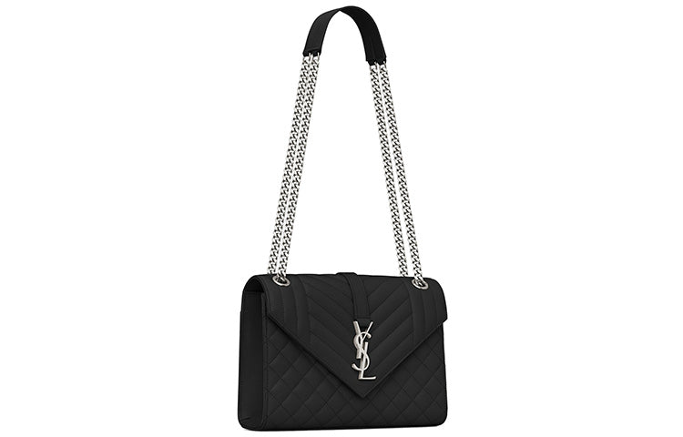 Yves Saint Laurent Envelope Medium Shoulder Bag Women's Black