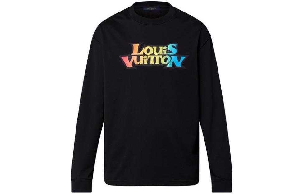 LOUIS VUITTON Lv Fade Printed Long Sleeved T shirt