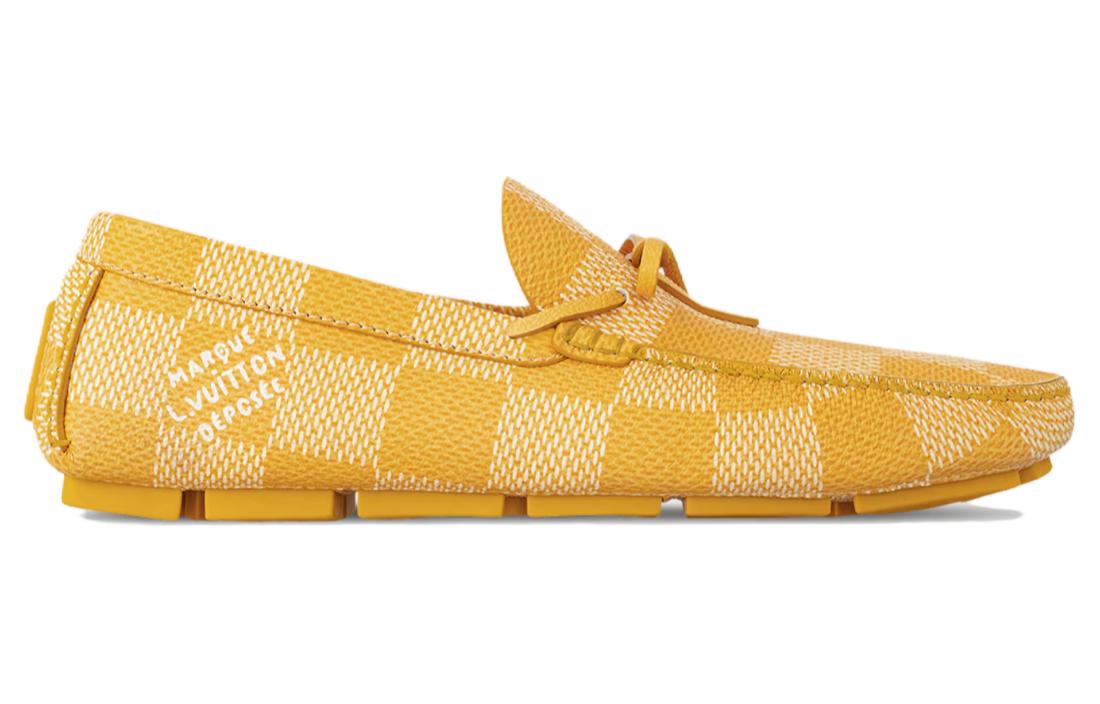 LOUIS VUITTON Driver Loafers Men's Yellow