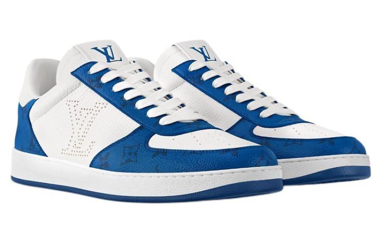 LOUIS VUITTON Rivoli Low-Top Skateboard Shoes Men's Sea Blue