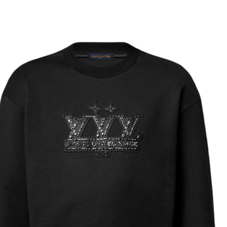 LOUIS VUITTON Embellished Signature Patch Sweatshirt