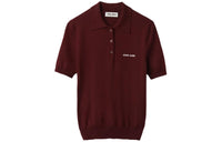 MIU MIU Wool Knit Polo Shirt Polo Shirt Women's Dark Red