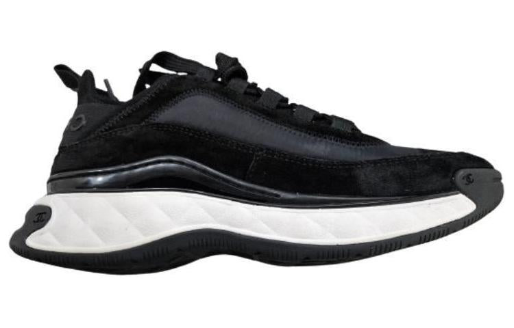 CHANEL Women's Velvet Calfskin & Mixed Fibers Sneaker 'Black' Women's