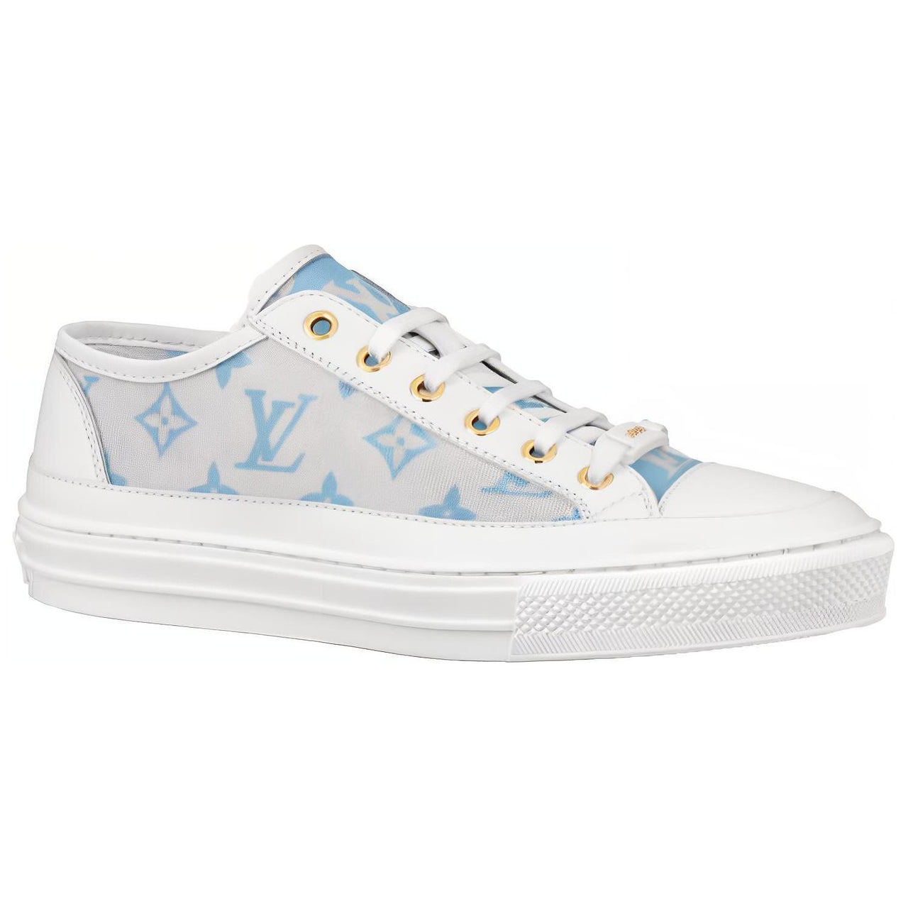 LOUIS VUITTON Stellar Sneakers 'Grey Blue White' Women's