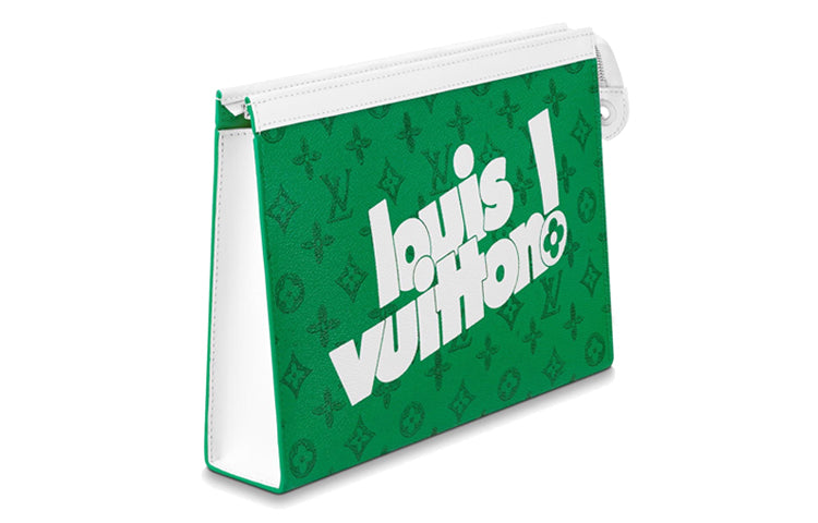 LOUIS VUITTON Pochette Voyage Mm Green Vintage