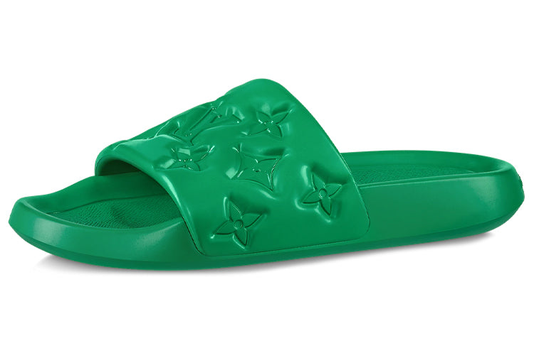 LOUIS VUITTON Waterfront Slide Slippers Men's Green