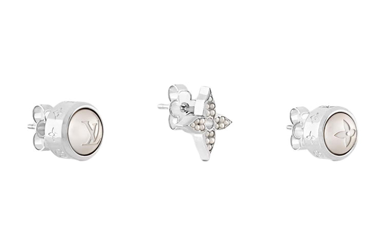LOUIS VUITTON Pearls Fusion Set Of 3 Earrings