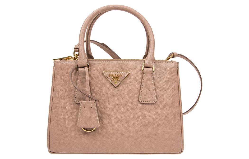 PRADA Leather Tote Bag, Shopping Bag, Handbag Regular Women's Leather Pink