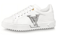 LOUIS VUITTON Time Out Sneakers 'White With Large Crystal Side Logo' Women's
