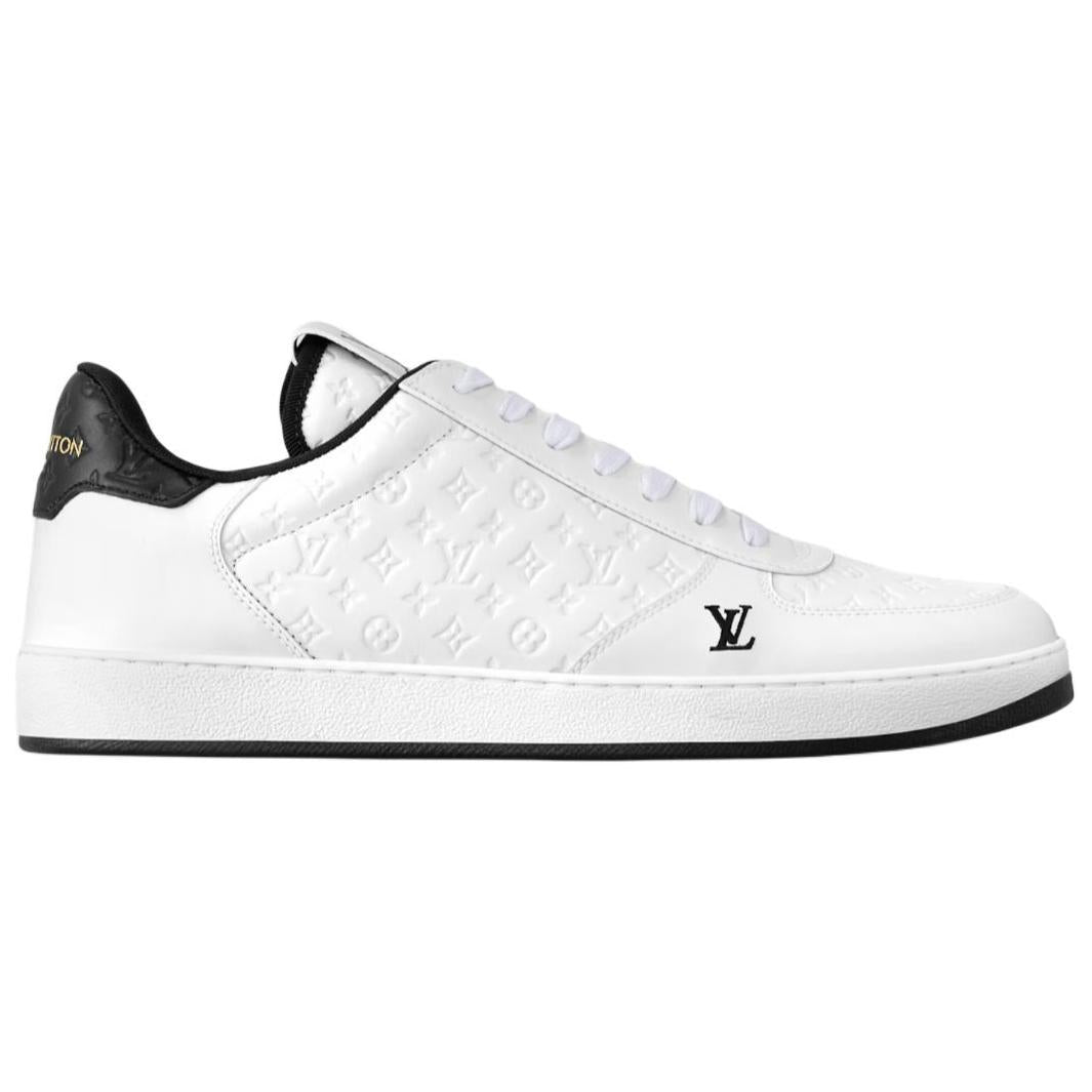 LOUIS VUITTON Rivoli Low-Top Skateboard Shoes Men's White Black