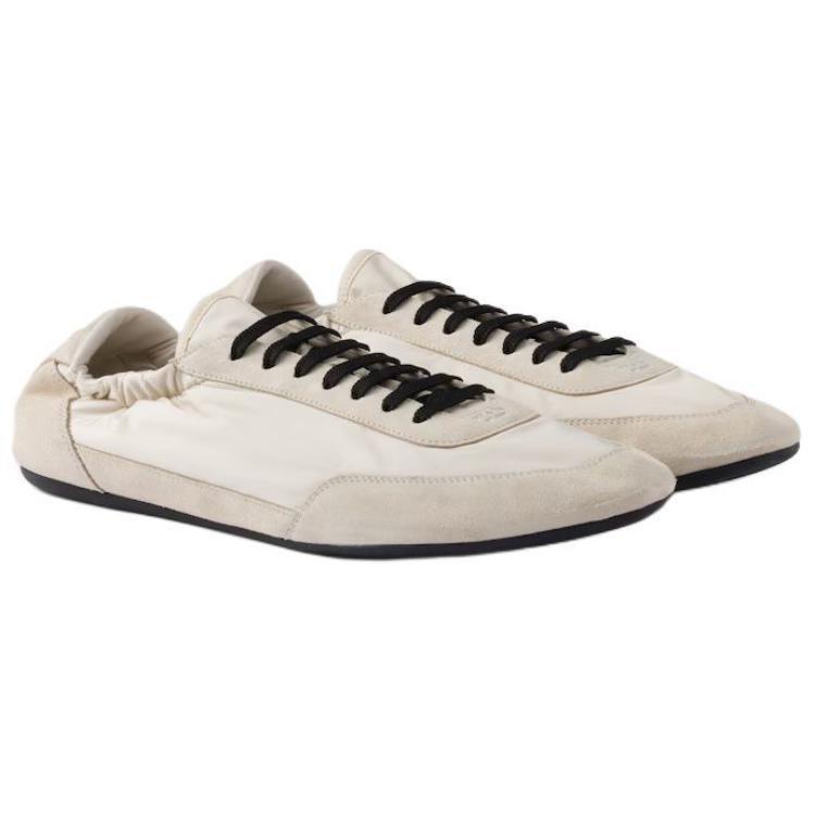 PRADA Collapse Low Top Casual Shoes Men's Ivory