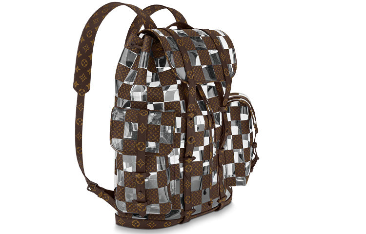 LOUIS VUITTON Christopher Backpack Brown/Clear