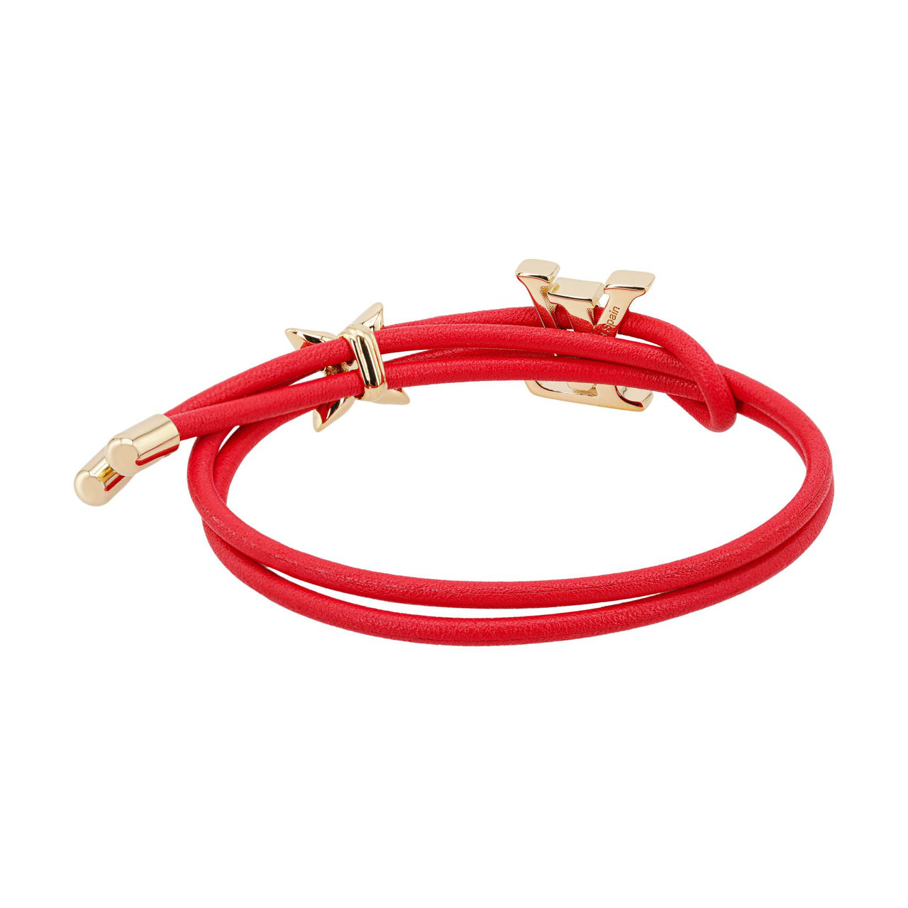 LOUIS VUITTON Calfskin Bracelets Women's Red