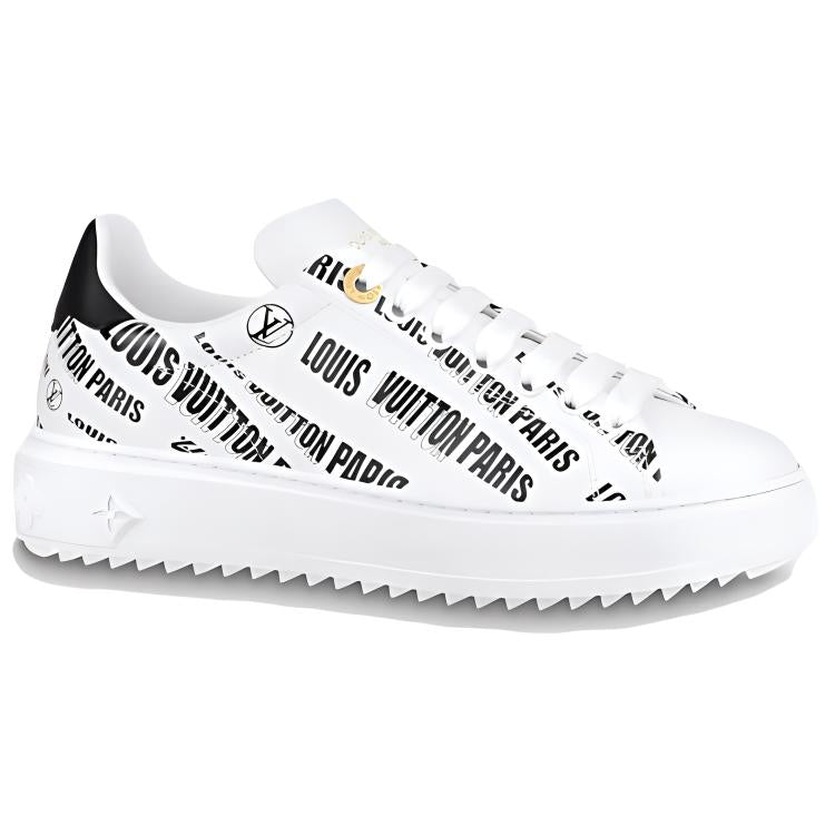LOUIS VUITTON Time Out Sneakers 'White Black' Women's