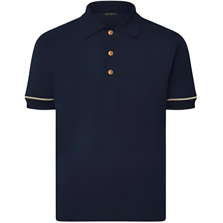 LOUIS VUITTON Short-Sleeved Cotton Polo Shirt