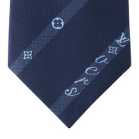 LOUIS VUITTON Mulberry Silk Ties Men's Blue