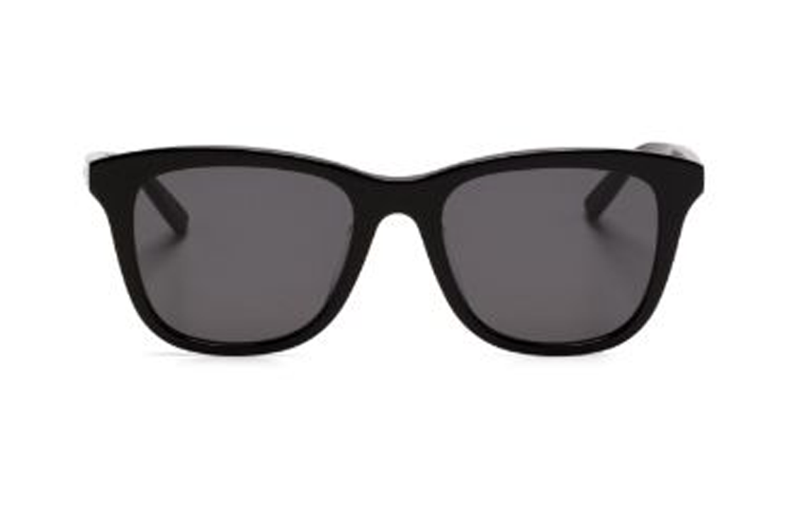 SAINT LAURENT Irregular Shape Sunglasses Men's Black