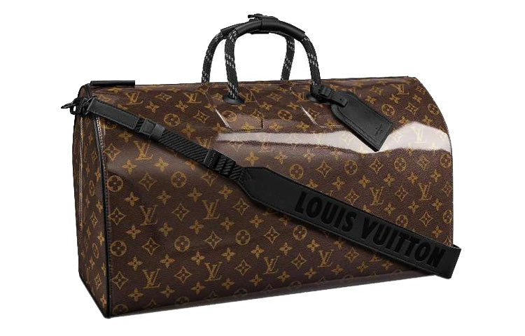 LOUIS VUITTON Keepall Bandouliere Monogram Glaze 50 Brown