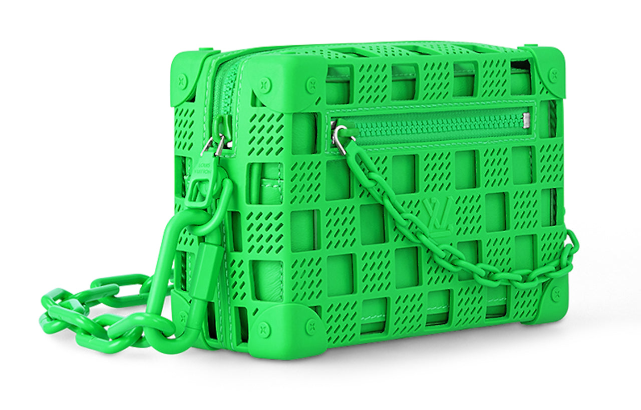 LOUIS VUITTON Mini Soft Trunk Rubber Green