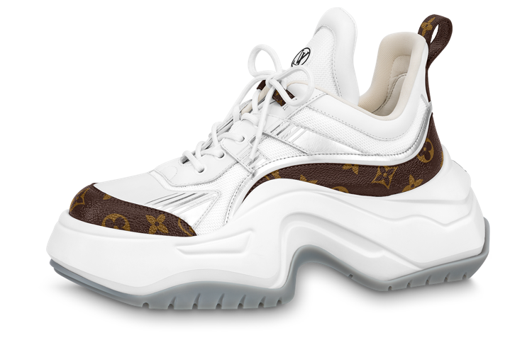 LOUIS VUITTON Archlight 2.0 Low-Top Sports Casual Shoes Women's White Brown