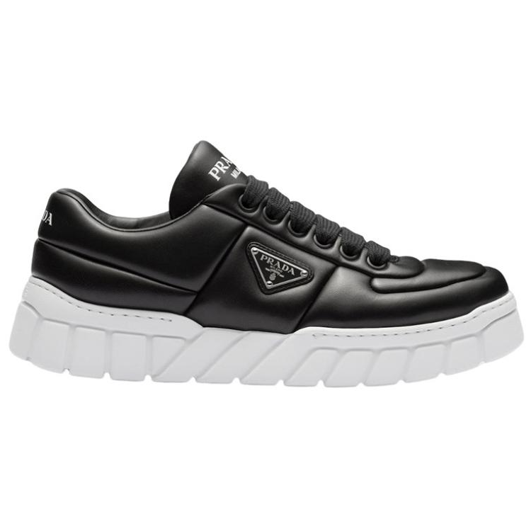 PRADA Wear-Resistant Low-Top Sports Casual Shoes Men's Black White