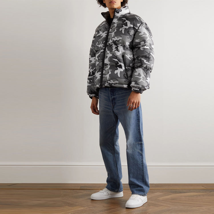 CELINE Camo Short Down Jacket
