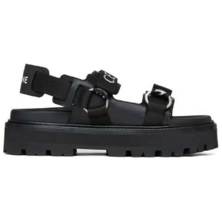 CELINE Strap Sandals Women's Black