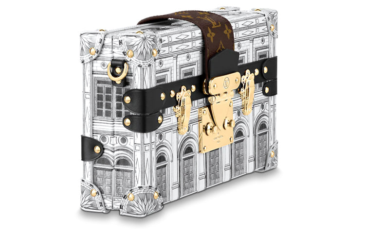 LOUIS VUITTON X Fornasetti Petite Malle Black/White