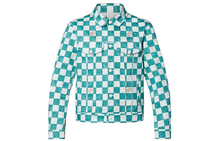LOUIS VUITTON Damier Denim Trucker Jacket
