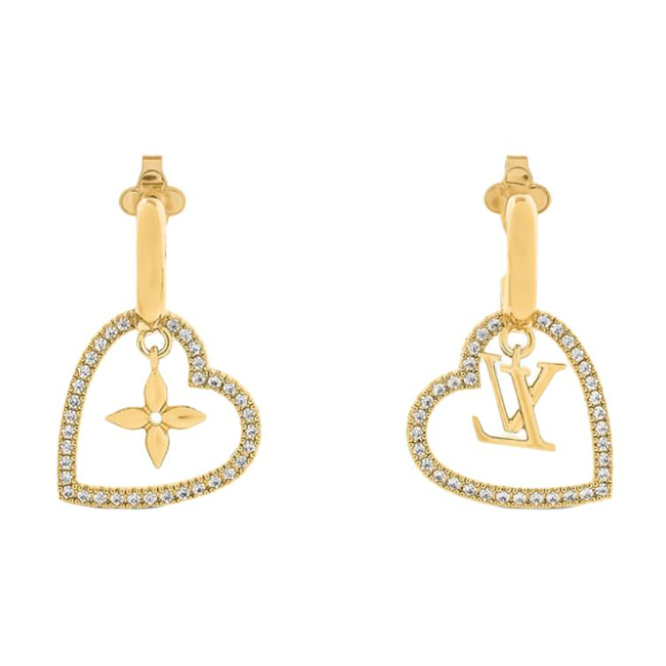 LOUIS VUITTON My Lv Heart Earrings